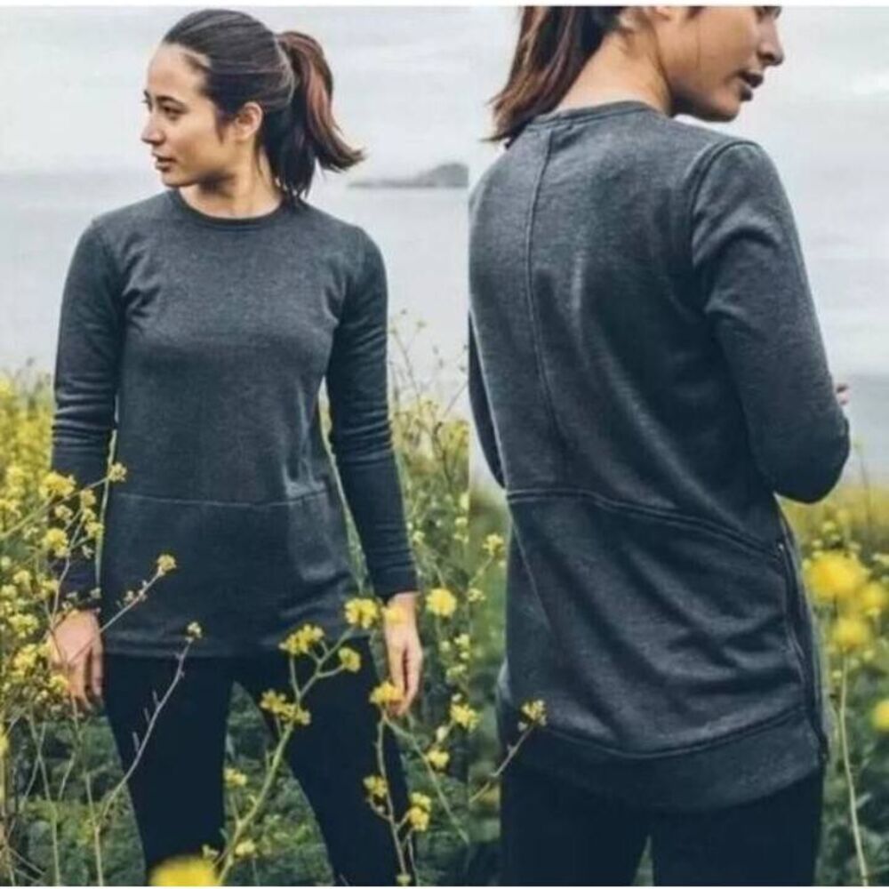 Taylor stitch pullover size zip grey navy sweater medium large